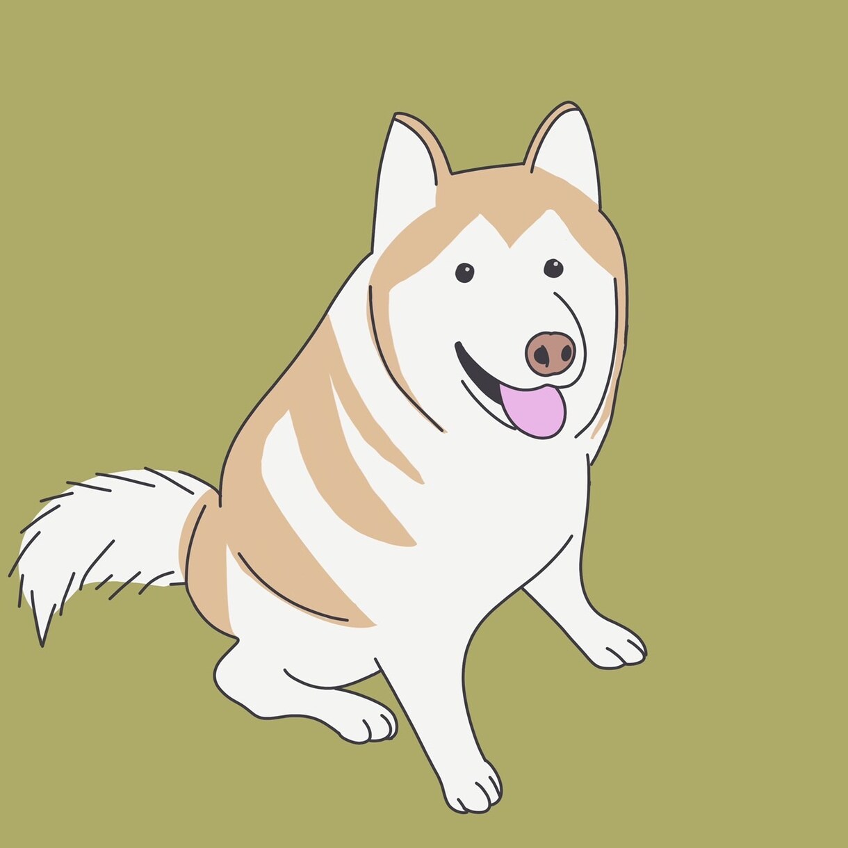 商用OK！ゆるくてかわいいペットの似顔絵描きます ＼SNSのアイコン、グッズに使える！／ イメージ5
