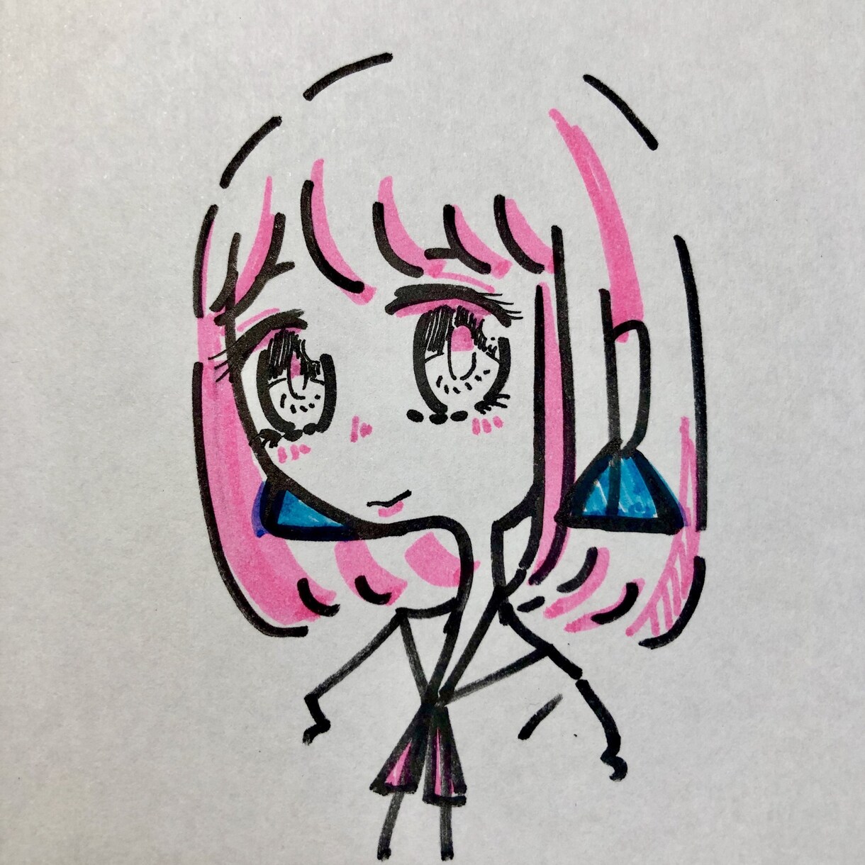 シンプル似顔絵描きます マーカーを使って似顔絵を描きます イメージ1