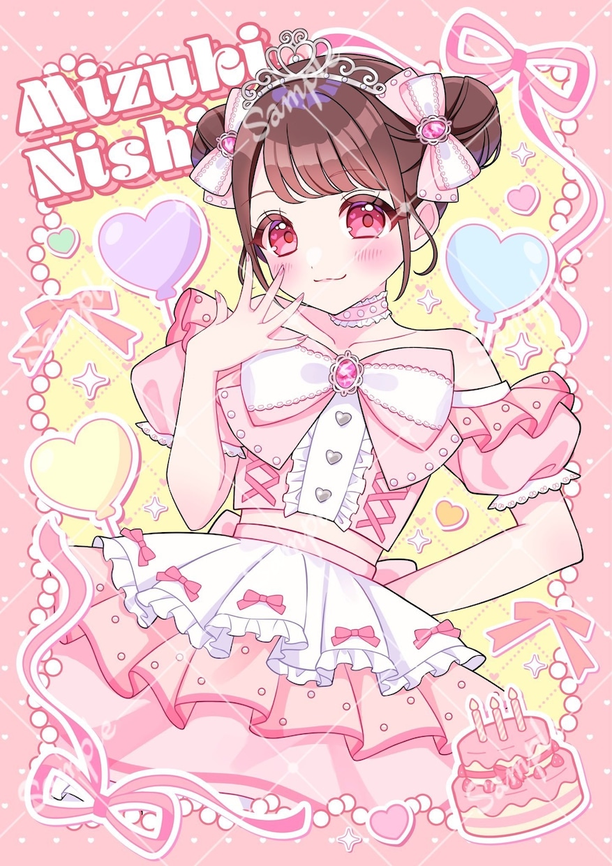 フラスタ・生誕Tシャツ等かわいいイラスト描きます 大切な人へ、イラストで想いを伝えてみませんか？ イメージ7