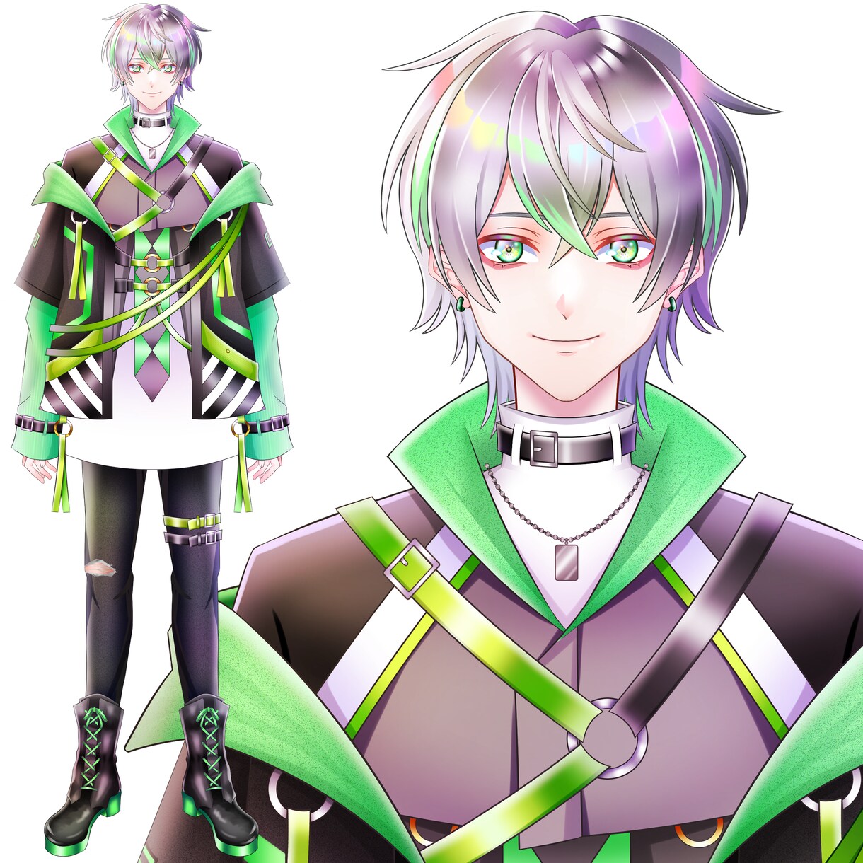 顔の強いVtuberを修正無制限でお作りします 超割引！キャラデザ＋Live2D イメージ9