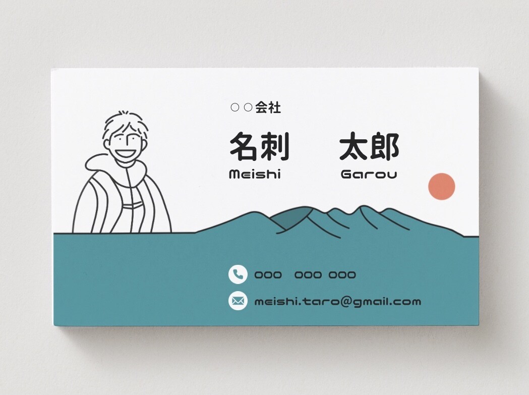 似顔絵付き名刺＊やさしいタッチで印象に残ります 似顔絵付きの名刺で覚えられやすい！ イメージ1