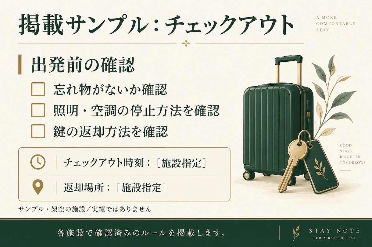 民泊のハウスマニュアル・宿泊者ガイドを作ります 写真とメモから、更新しやすい案内資料に イメージ6