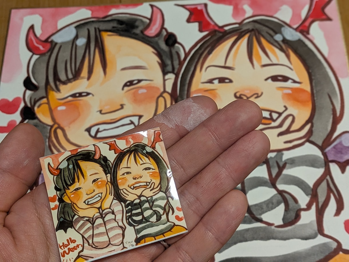 ポップな似顔絵お描きします デフォルメすぎない、リアルすぎない、可愛すぎる似顔絵♡ イメージ5
