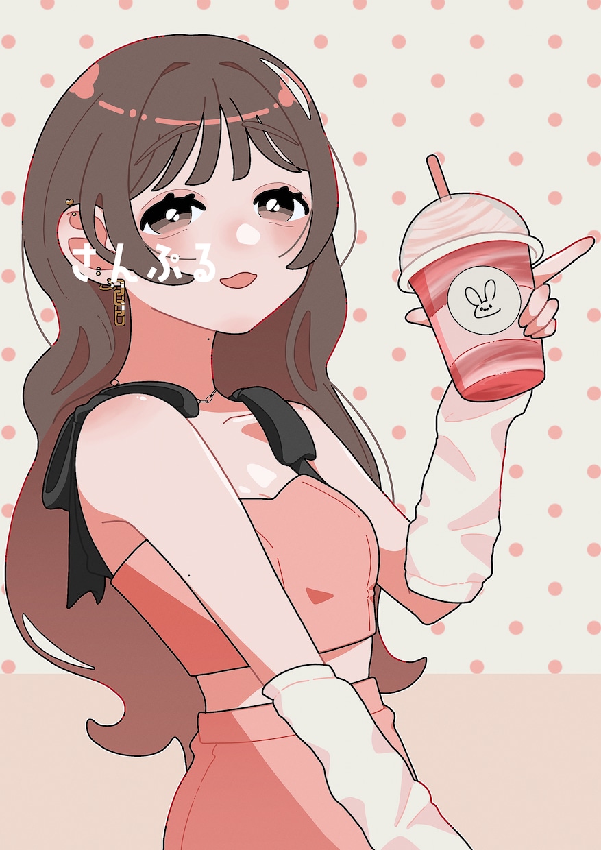 ポップで可愛い人物イラスト描きます アイコン等に使えるかわいくポップな人物イラスト描きます！ イメージ3