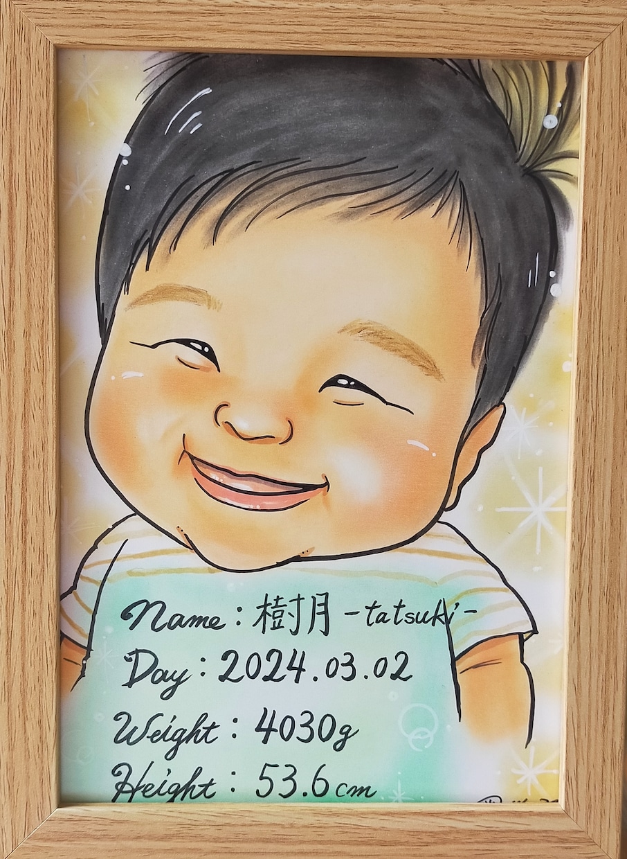 大好評！プロの似顔絵師が宝物になる似顔絵描きます 似てる！可愛い！一目で笑顔になれる明るい手描き似顔絵♡ イメージ10