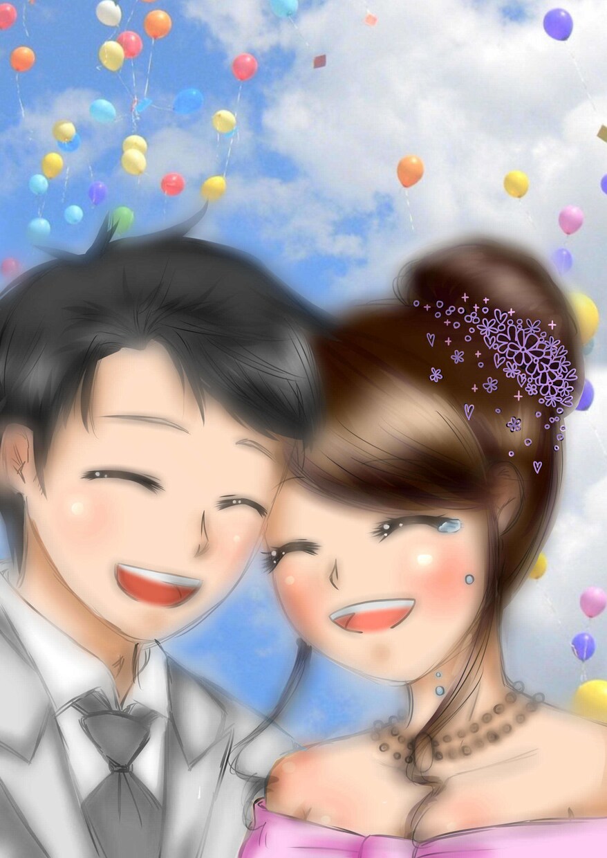 優しい似顔絵描きます 出産祝いに、成長記録に…優しい画風の似顔絵描きます♪ イメージ3