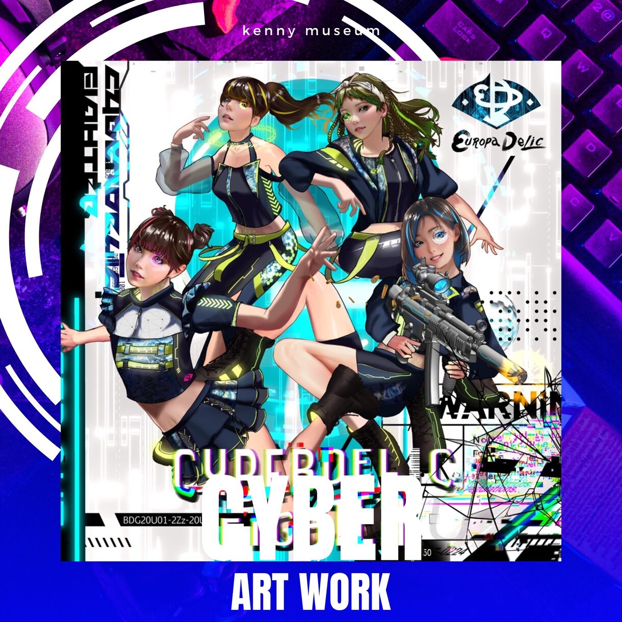 高クオリティ!サイバーパンクイラスト描きます アイコン・パンフレット・パッケージ等々 イメージ4