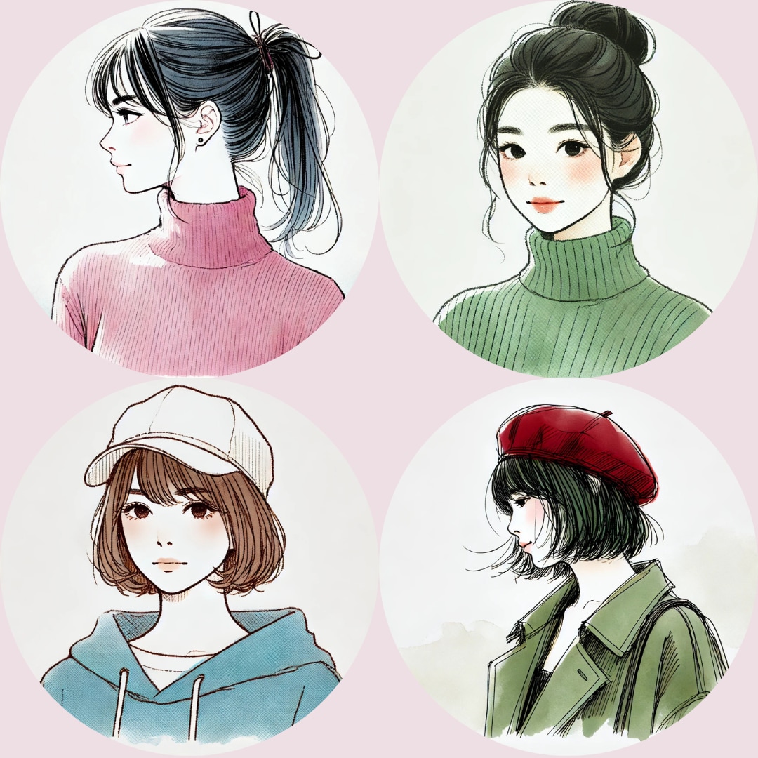 5名様限定　特別価格でおしゃれ線画アイコン描きます ★商用利用OK★カラーオプション無料★〜5日のスピード納品 イメージ2
