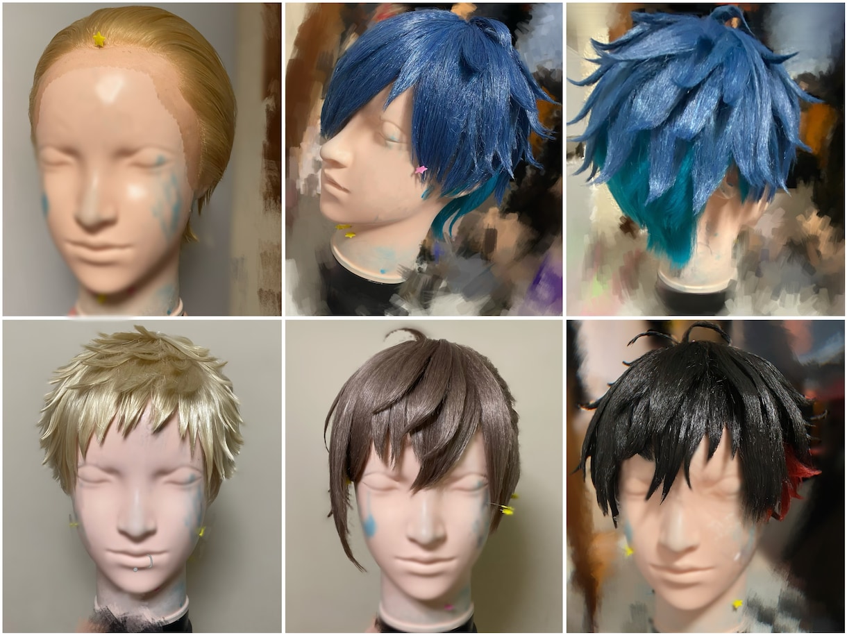 コスプレウィッグをオーダーメイドで制作致します ナチュラルから造形まで全て対応可能です〇 イメージ3