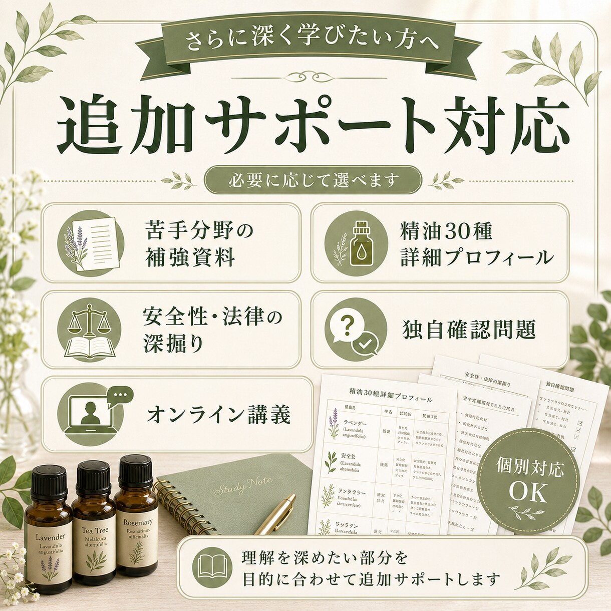 AEAJ アロマテラピー検定1級の学習を整理します 検定１級の学習ポイントをPDFで補強 イメージ4