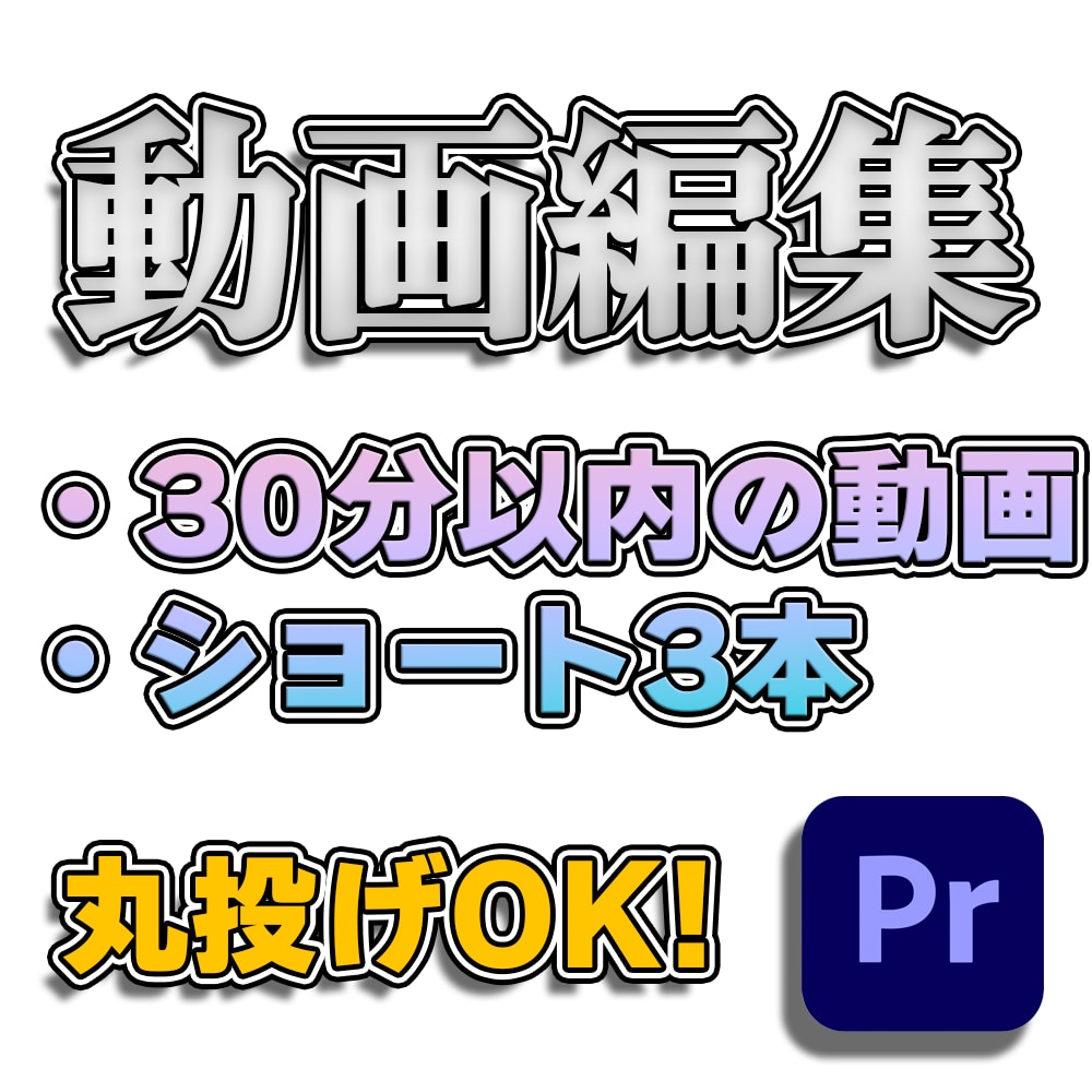 30分以内の動画を編集します ショート動画は3本で3000円! イメージ1