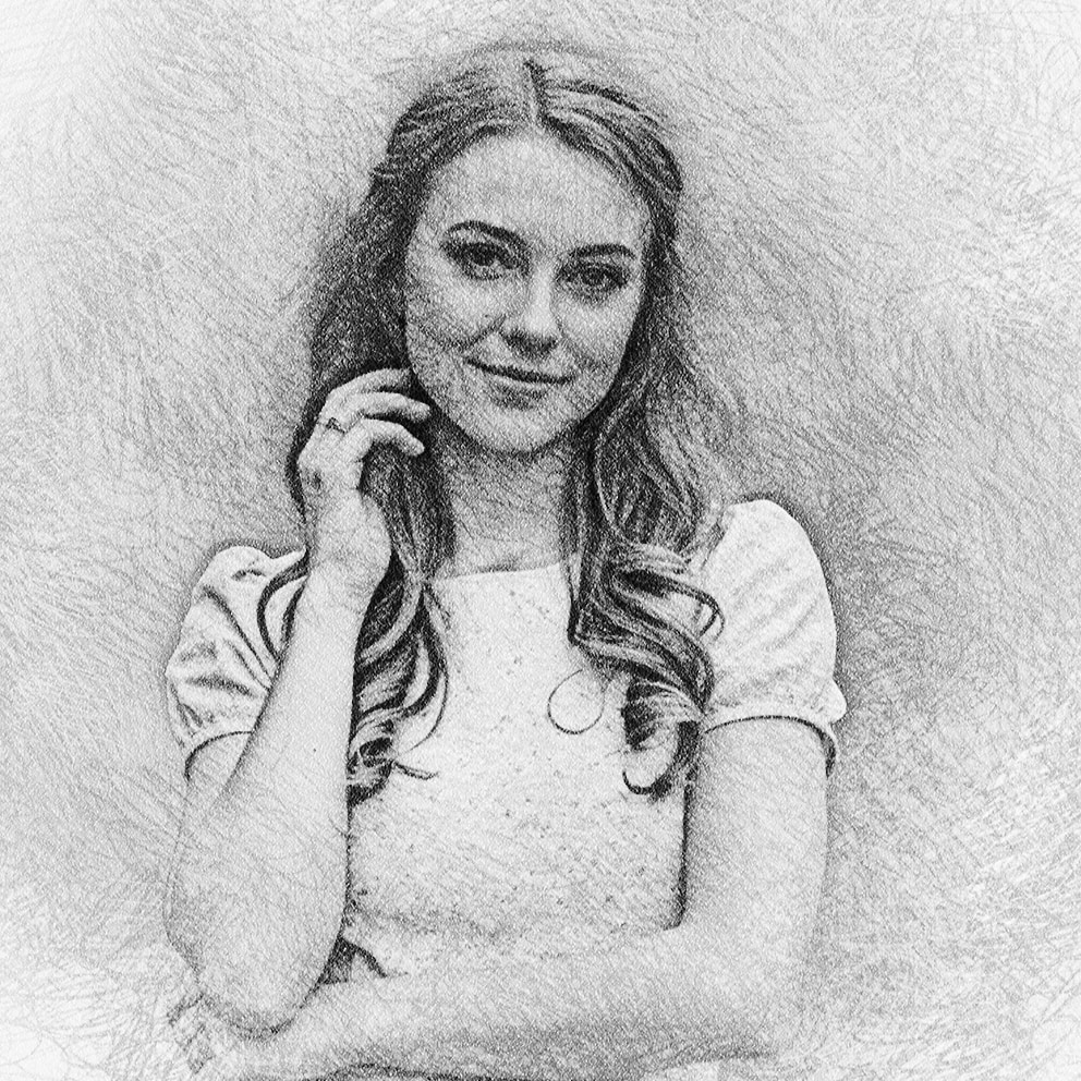 思い出のお写真を鉛筆画風イラストにします 大切な一枚を温かみのある手描き風に イメージ5