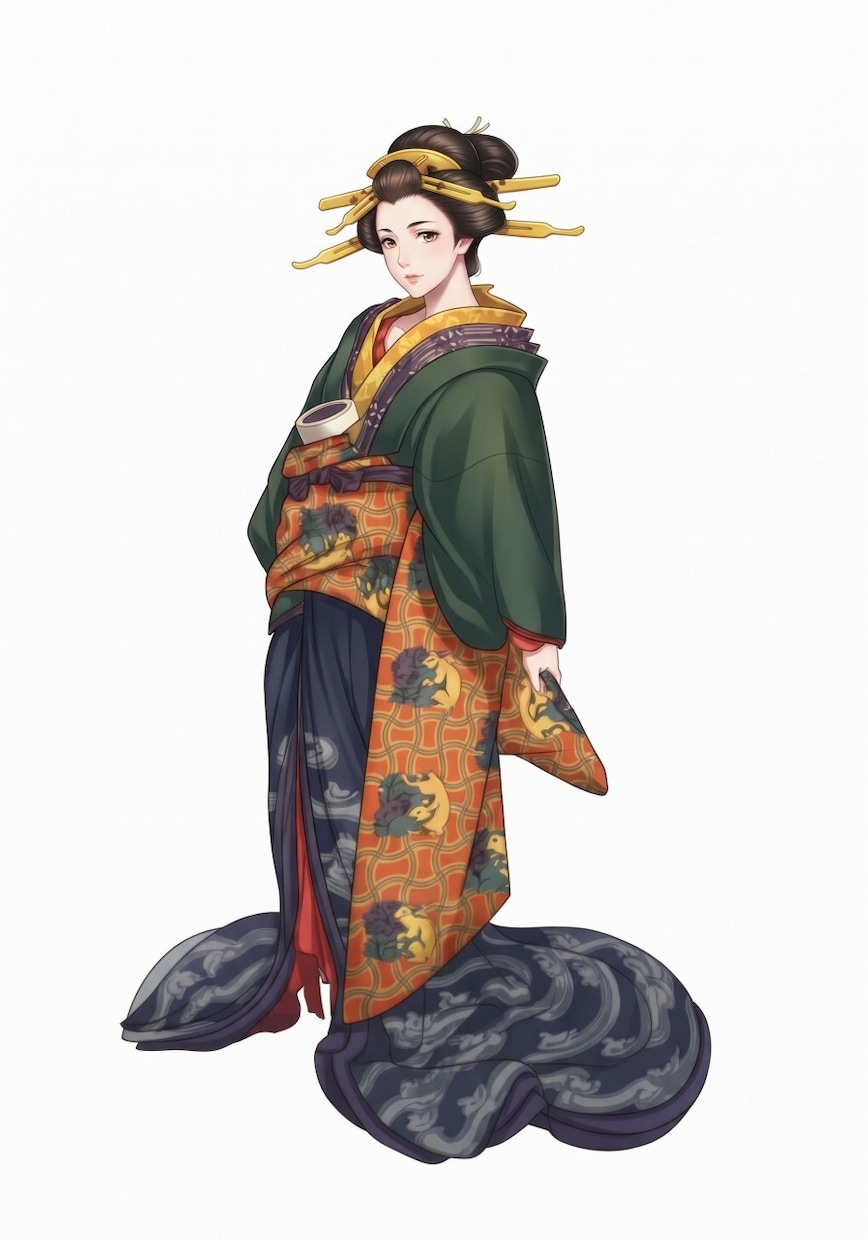 息を呑むほど美しい『和風・美人画』を描きます 着物や花魁のイラスト、小説の表紙、MV用に。商用利用も大歓迎 イメージ4