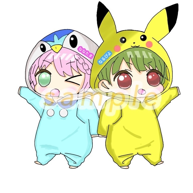3000円〜！ミニキャラ作成します キャラクターの癒し系ミニキャラ♡お安くお手軽に♪ イメージ2