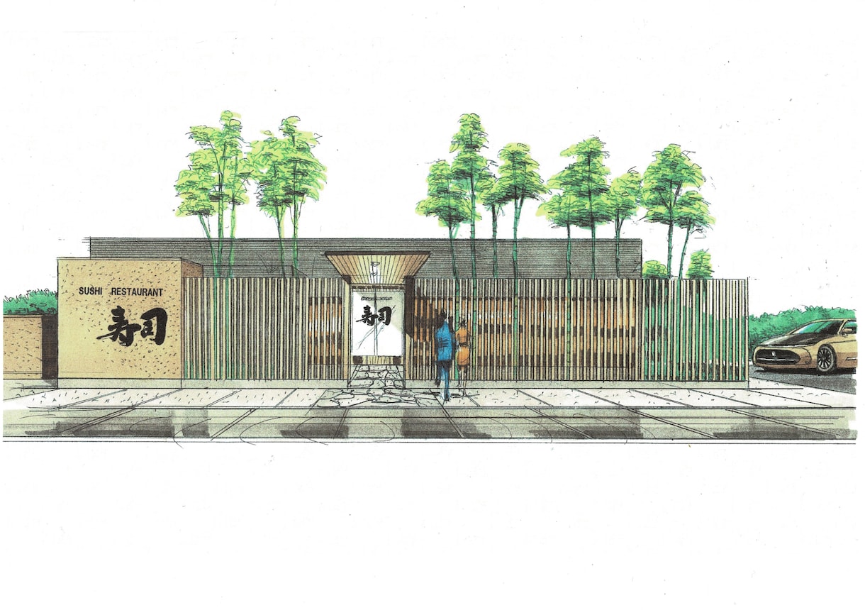 プロのクオリティ！手描きの建築パースを作成します 手描きならではの暖か味のあるタッチで、「想い」をカタチに！ イメージ3