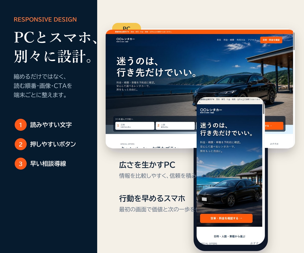 開業の信頼を作る1ページHPを3万円で制作します 構成・文章・スマホ対応までWordPressで伴走 イメージ4