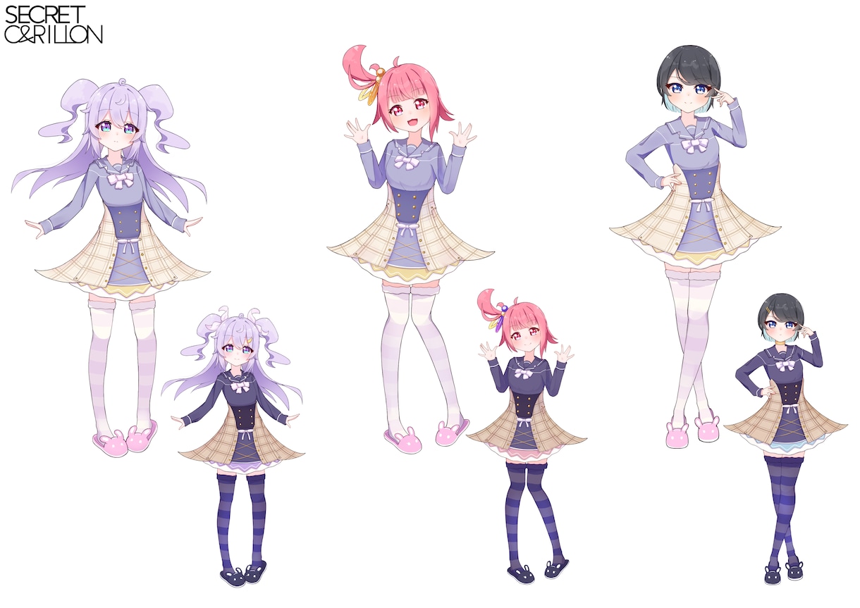 神配色！なキャラクターイラストを制作します 色彩検定2級所有者が、あなたの素敵なアイデアを形に！ イメージ4