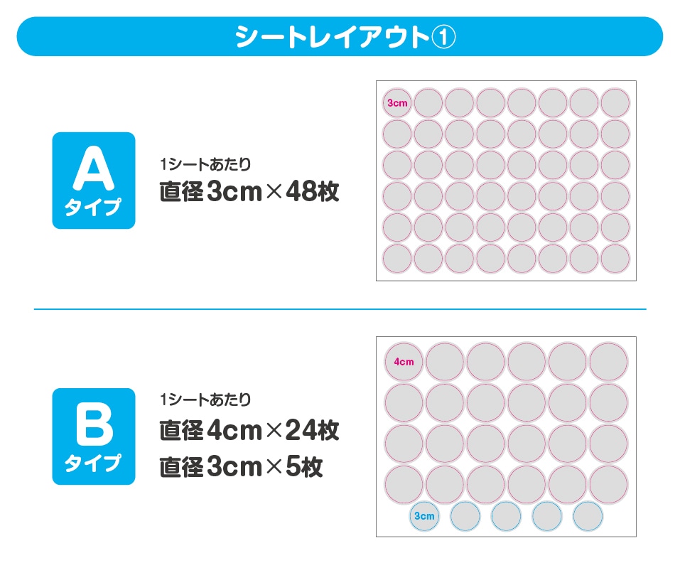 直径3〜8cmの円形シール・ステッカーを作成します 2シートでコスパ◎！完全防水・高耐久・切り込み代金＆送料込み イメージ4
