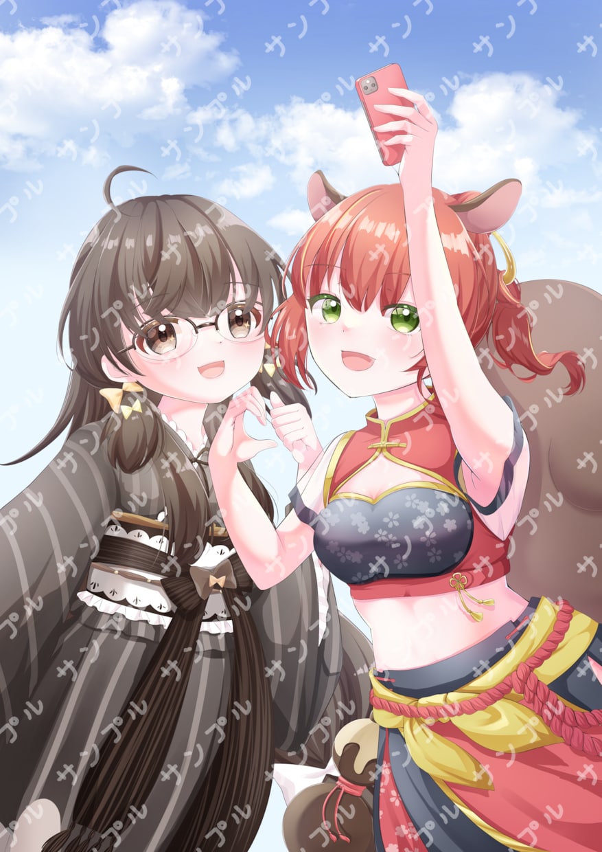 髪にこだわった可愛い一枚絵や動画用イラスト描きます 髪フェチが可愛いロリイラストを描きます イメージ6