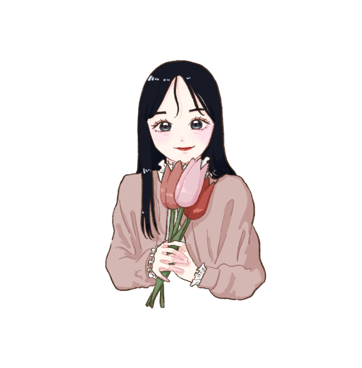 かわいい胸上似顔絵描きます プレゼントやサプライズで大切な人の似顔絵を贈りませんか？ イメージ1
