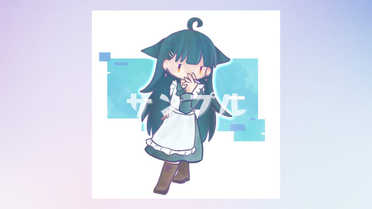 厚塗り風のゆるっと でふぉるめイラスト描きます ＊SNSアイコンやサムネイル、グッズ利用に♪ イメージ2