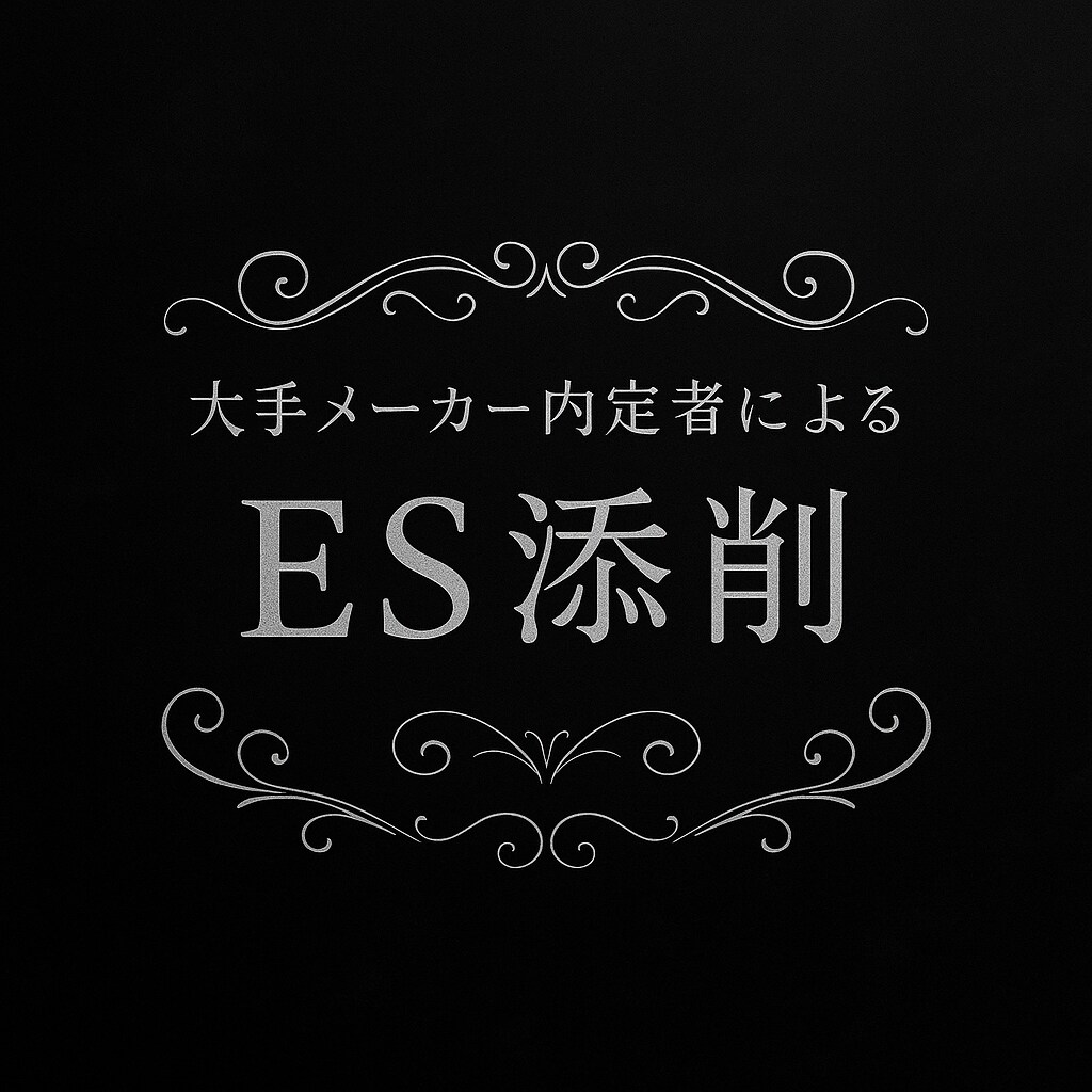 大手メーカー内定者がES添削します 忙しい就職活動、ES作成に時間をとられすぎていませんか？ イメージ1