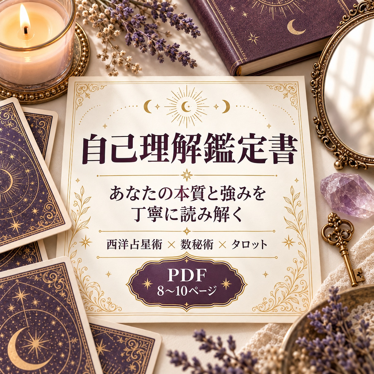 あなたの本質と強みを自己理解鑑定書で読み解きます 性格・才能・心の傾向から自分らしい生き方へ イメージ1