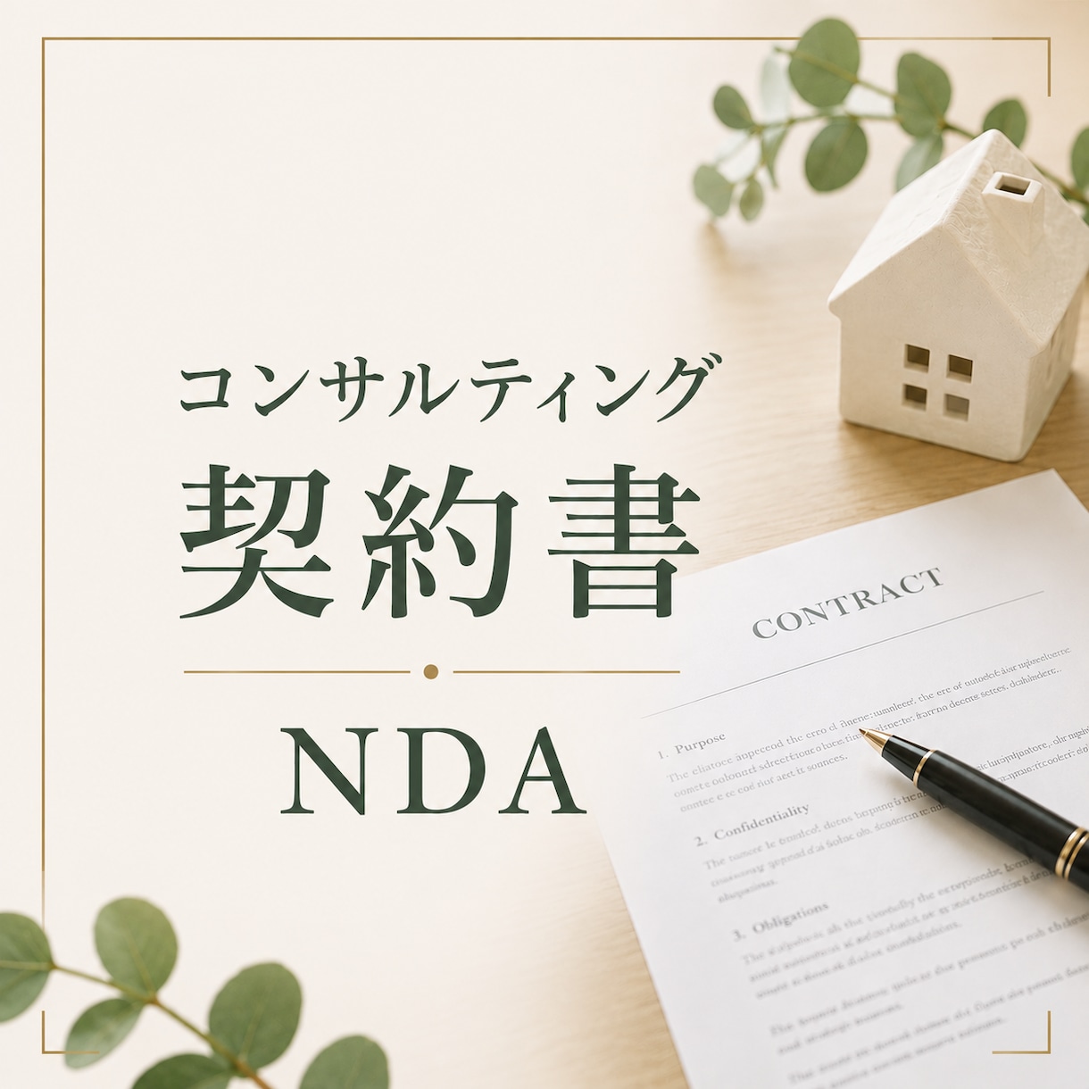 フリーランス向けコンサルティング契約書作成します トラブル防止に｜コンサルティング契約書＋秘密保持契約作成 イメージ1