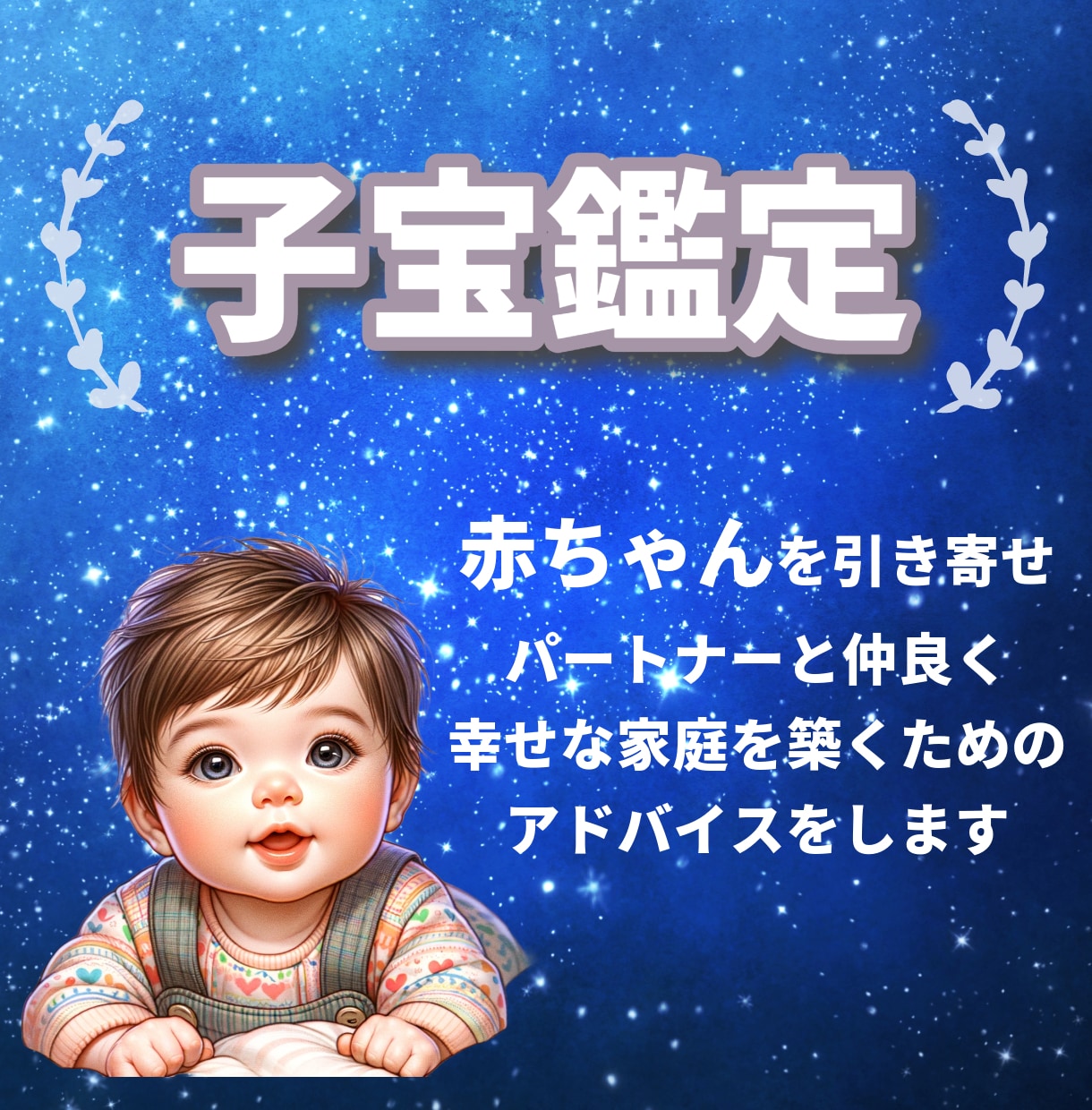 妊娠・子宝鑑定 赤ちゃんとの縁結びをします 滞在意識を書き換え子どもを授かるための行動をアドバイスします イメージ1