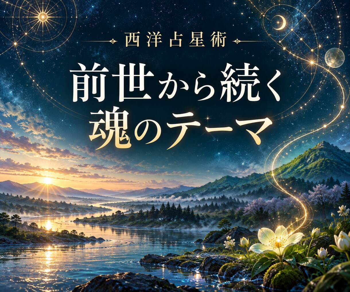 西洋占星術で前世から受け継いだ資質を読みます 魂の歩みをたどり、まだ知らない自分の一面に出会う イメージ1