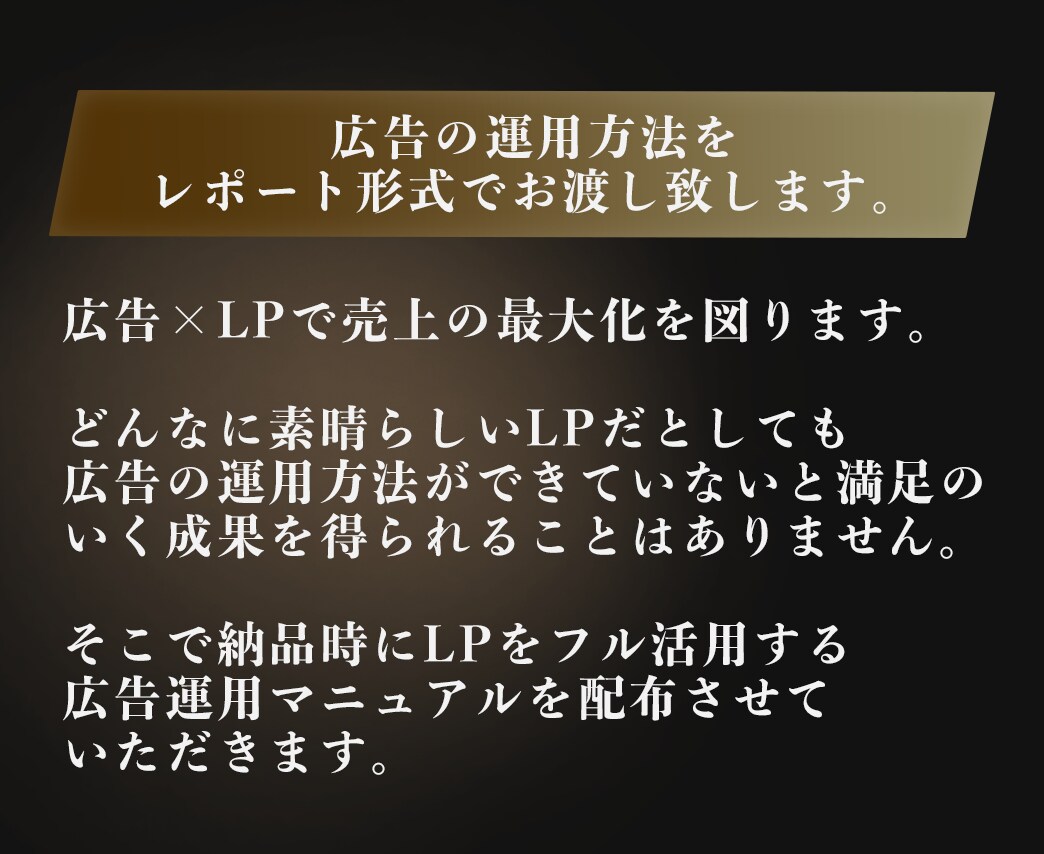 広告運用まで見据えたLP制作サービスを提供してます 30社以上分析、改善してきており売れるデザインを作成します イメージ2