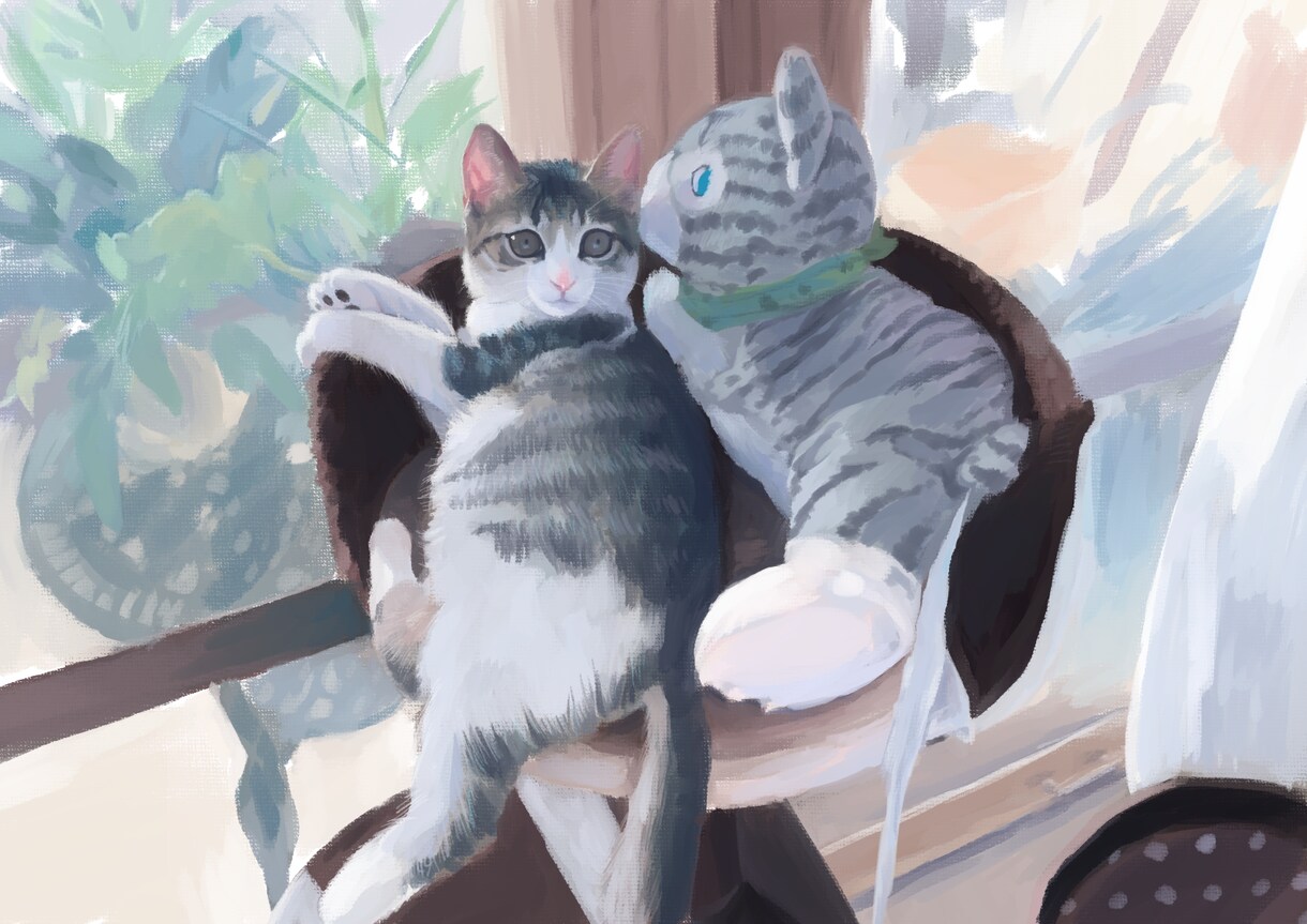 静かに寄り添う世界観の一枚絵をお描きします MV・装画・動画用・個人観賞用などに イメージ9