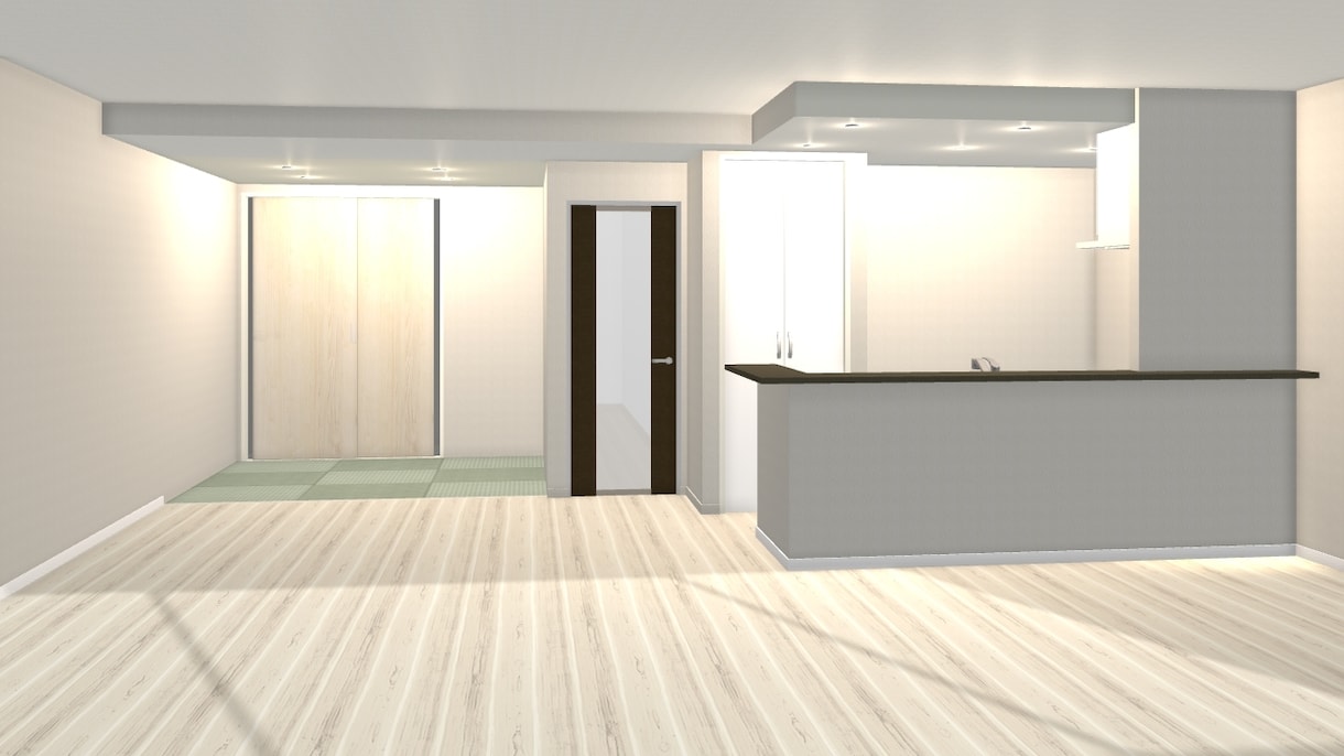 お部屋(1部屋分)のイメージを３Dパースにします 部屋全体が分かるように4方向（4隅）作成します。 イメージ7