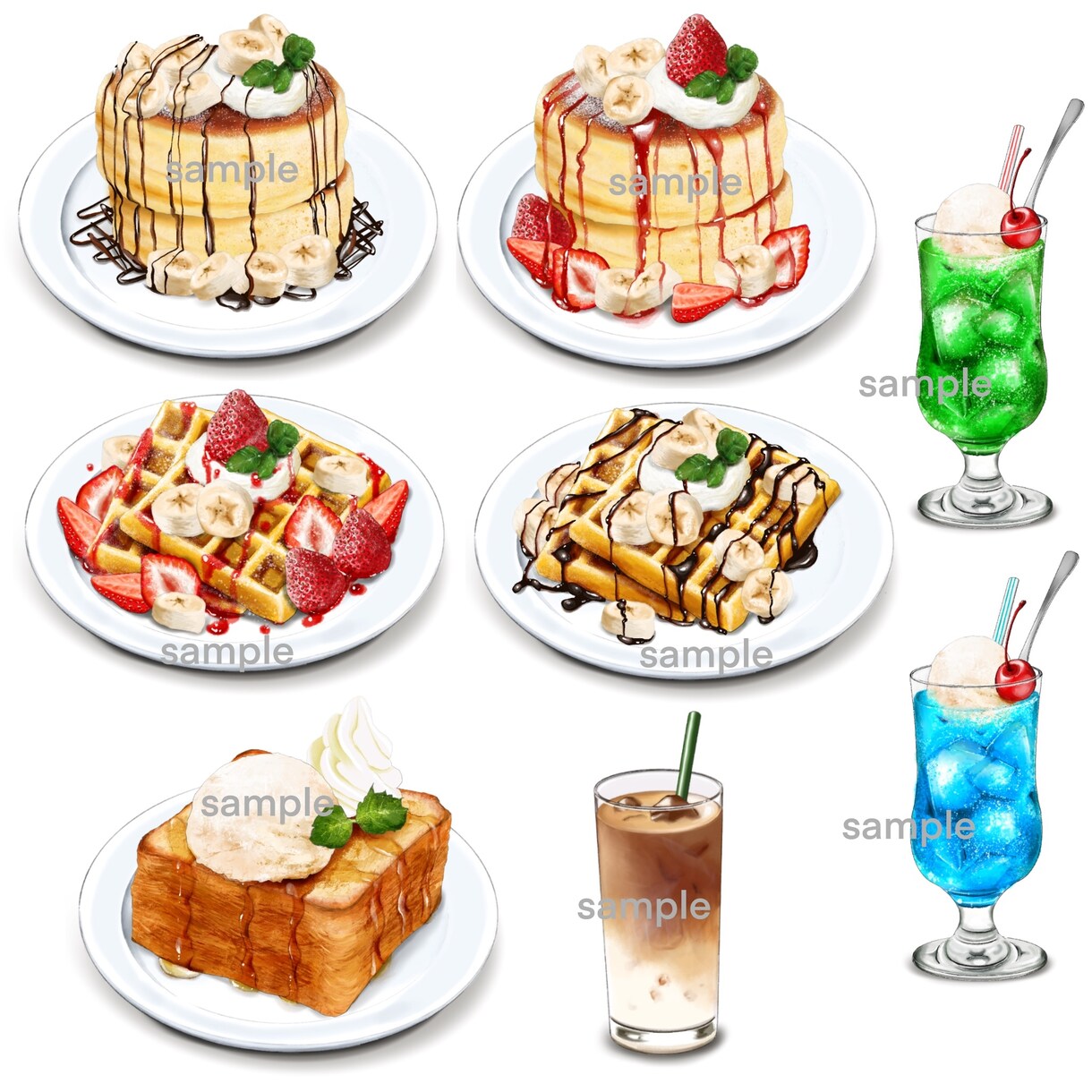 飲食店のメニューデザインとイラスト描きます 食べ物イラストを使用したわかりやすいメニュー作ります！ イメージ3