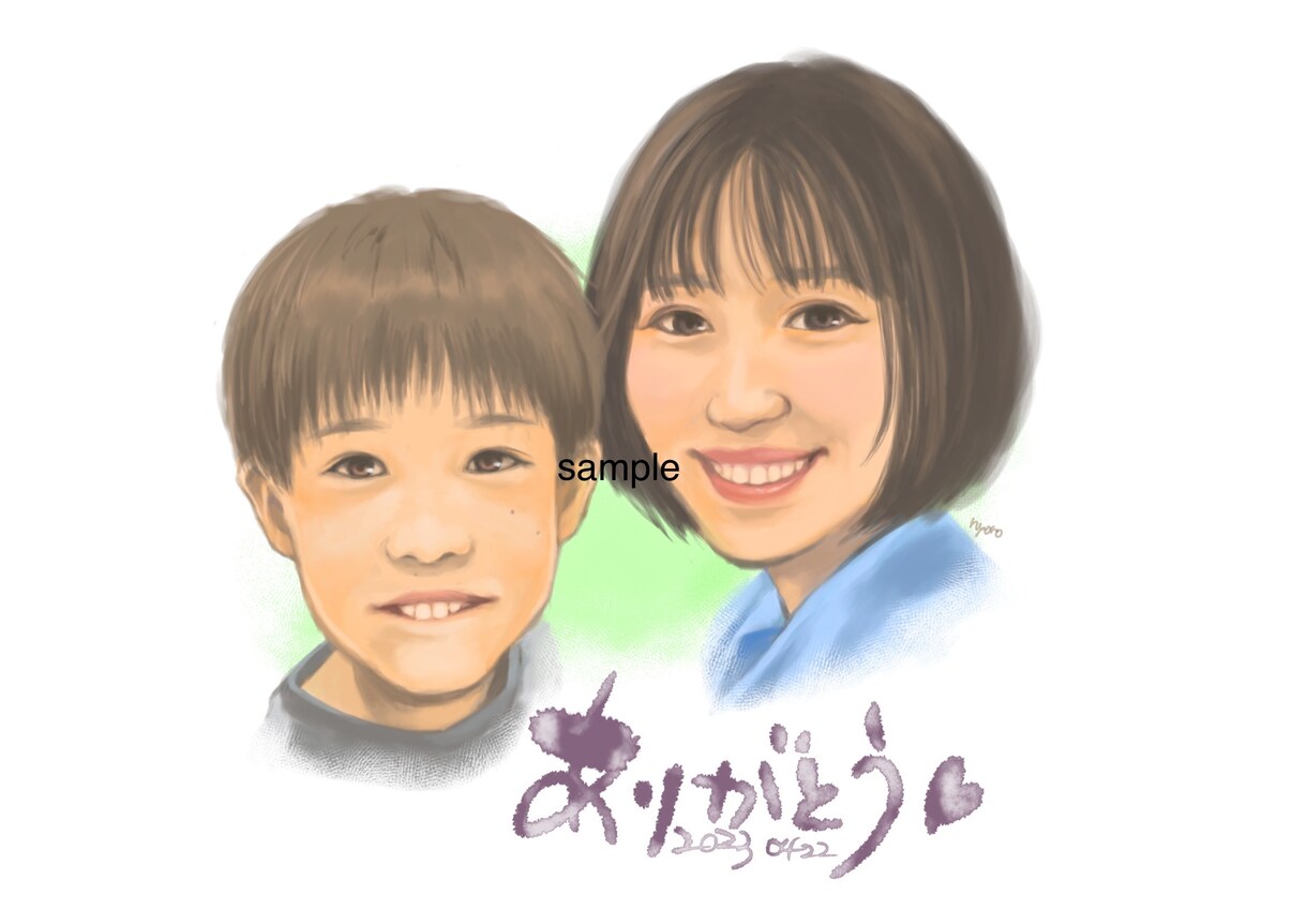 優しくあったかい似顔絵描きます 記念日やウェルカムボード、プレゼントに。 イメージ3