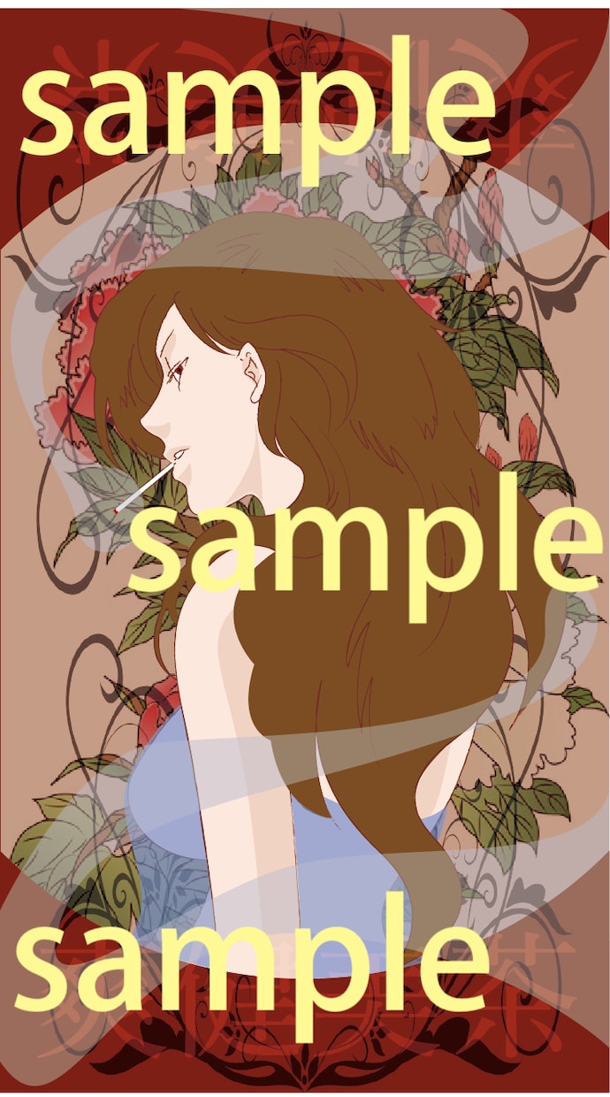 Illustratorでモノクロイラスト描きます オリジナルのサムネやポストカードなどにいかがですか？ イメージ4