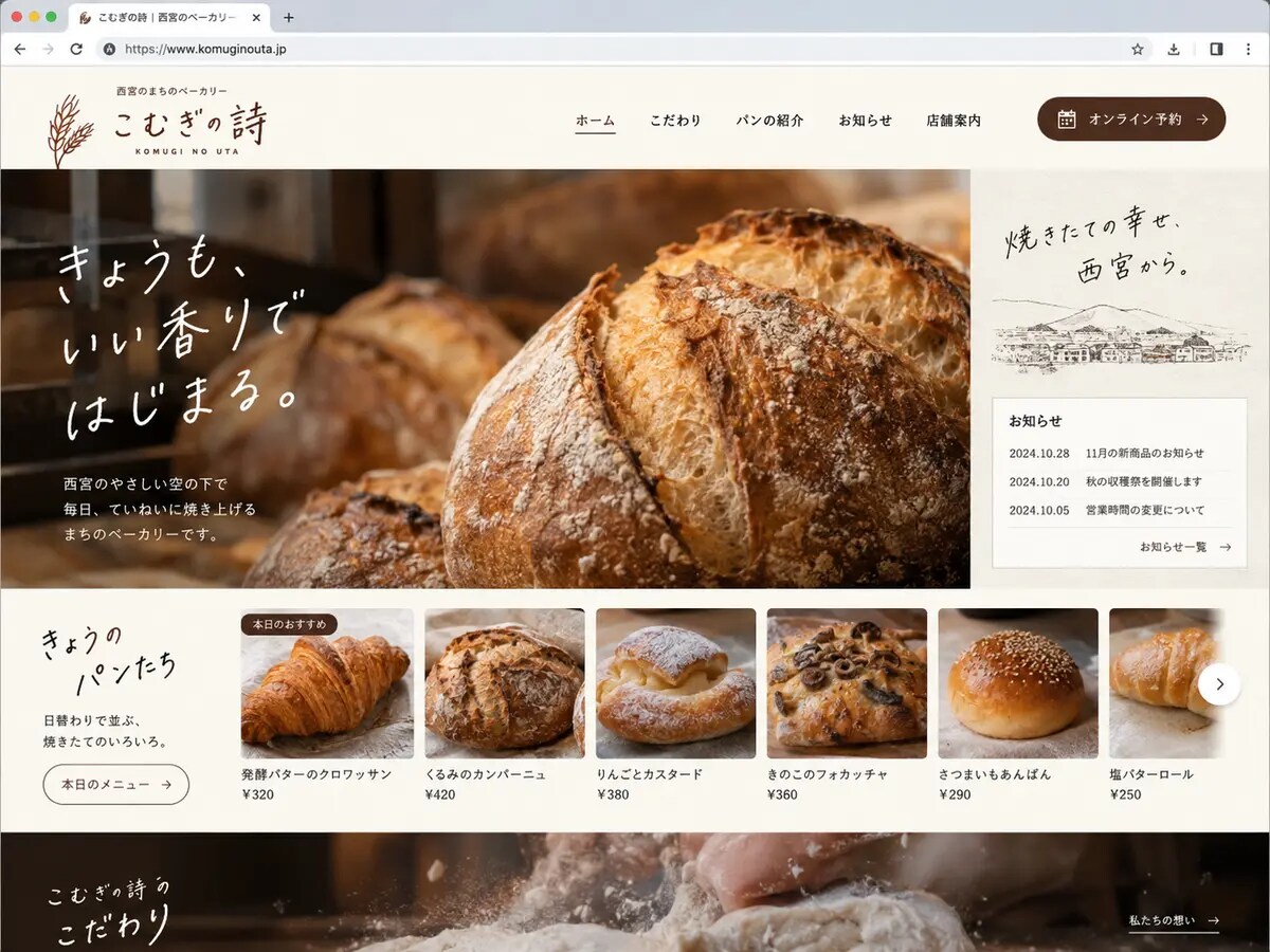 店舗・会社の魅力が伝わるホームページを制作します スマホ対応・基本SEO込み。公開後の改善も相談できます イメージ6