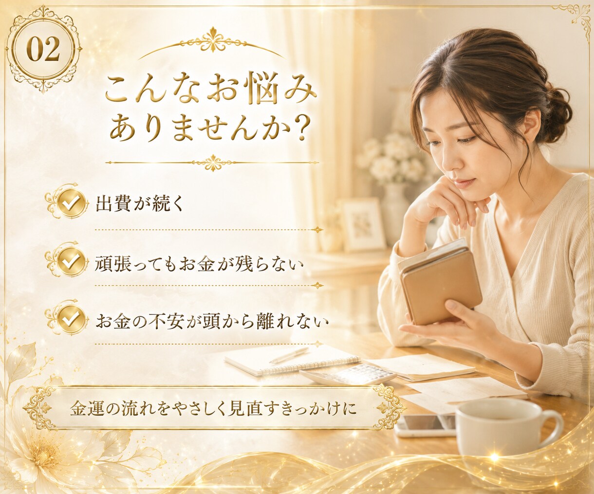 金運霊視×レイキヒーリングで金運を根本から整えます 霊視鑑定・3日間の金運レイキ・金運お守りまで全て込み イメージ3