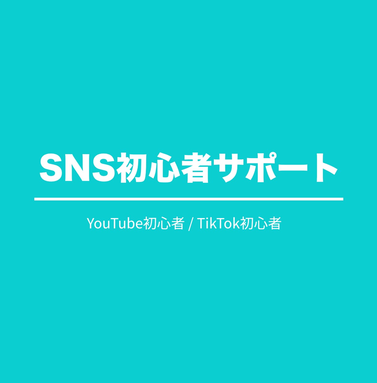 SNS初心者サポートします YouTubeやTikTok初心者向け、開設・運用・改善相談 イメージ1