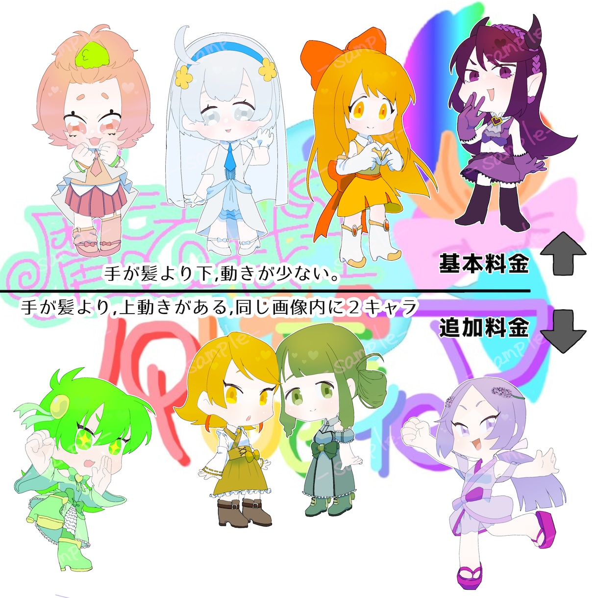 ミニキャラ/SD描きます あなたのイメージを可愛いSDキャラ/ミニキャラにします！ イメージ5