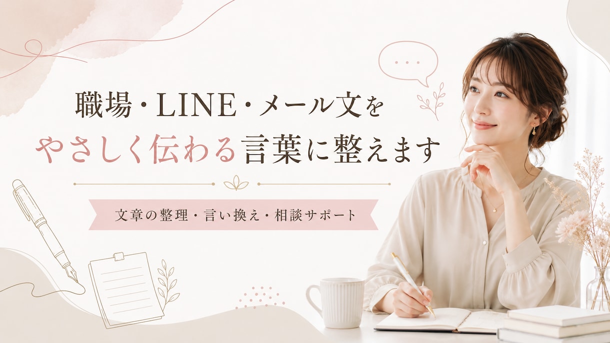 職場LINE・メール文を整えますます きつくならず自然に伝わる文章へ イメージ1
