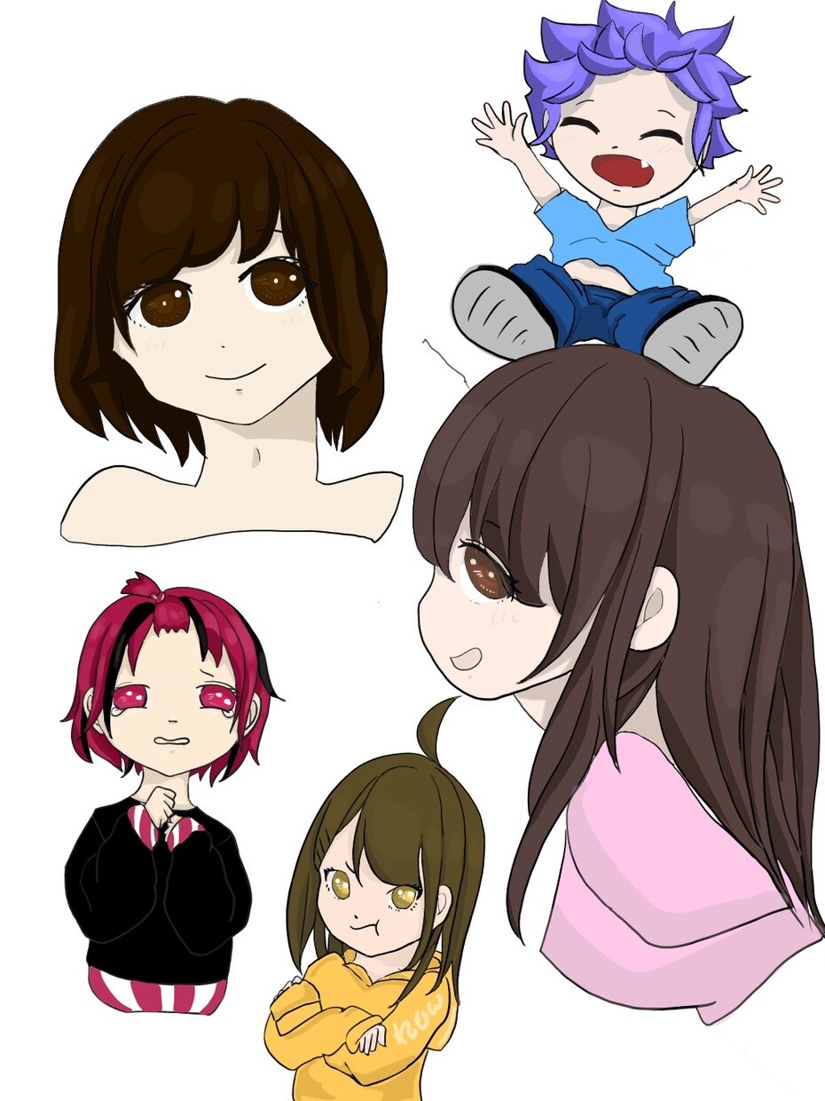 ミニキャラ描きます オリキャラでグッズやアイコンに。 イメージ2