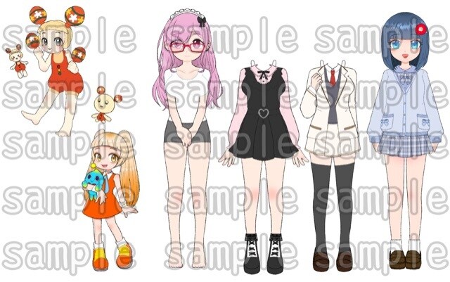 キャラクターシート描きます オリジナルキャラクターのシート　コテキャシート　立ち絵 イメージ4