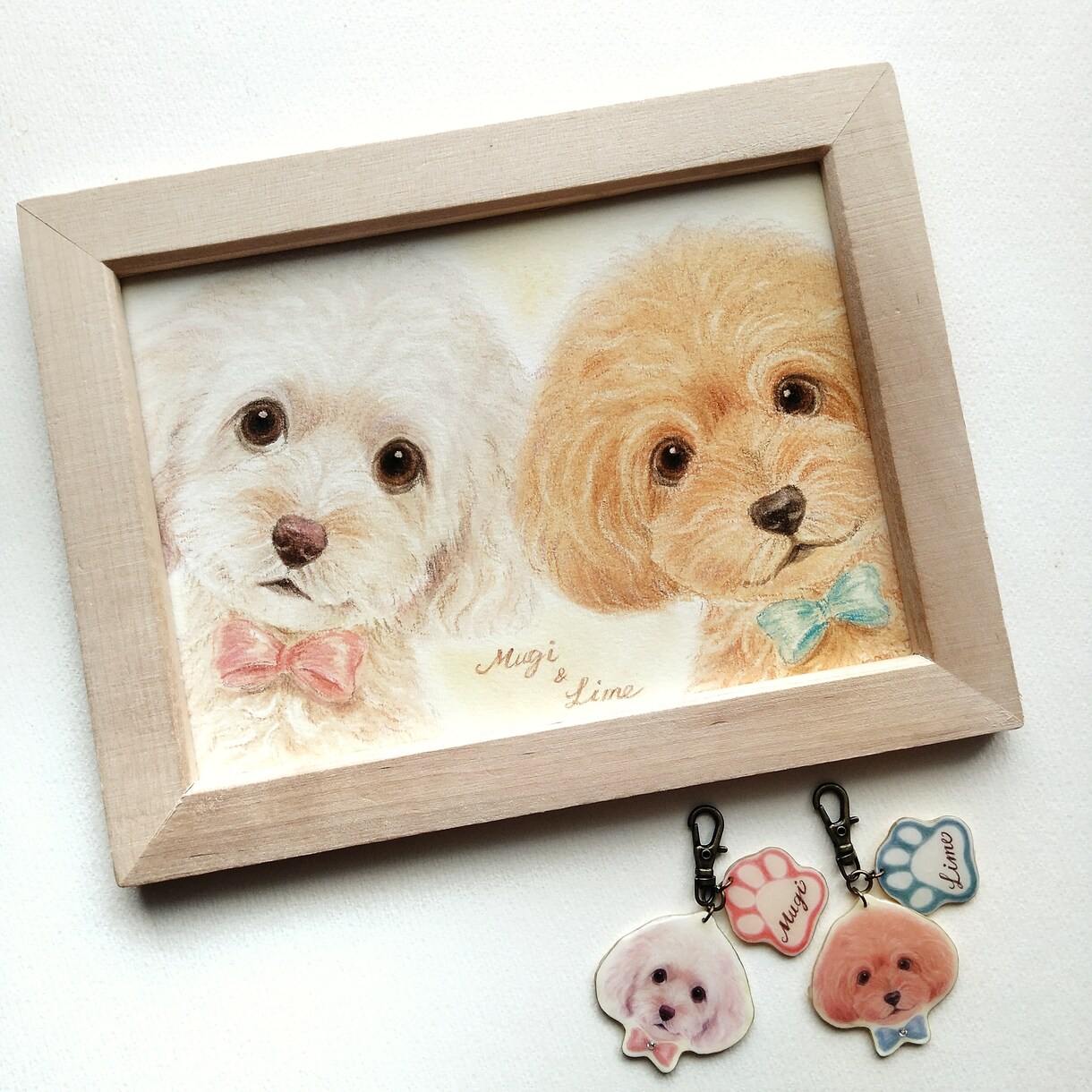 うちの子似顔絵とチャームをお作りします 写真には残らない、そのコらしさを小さな原画とチャームに イメージ3