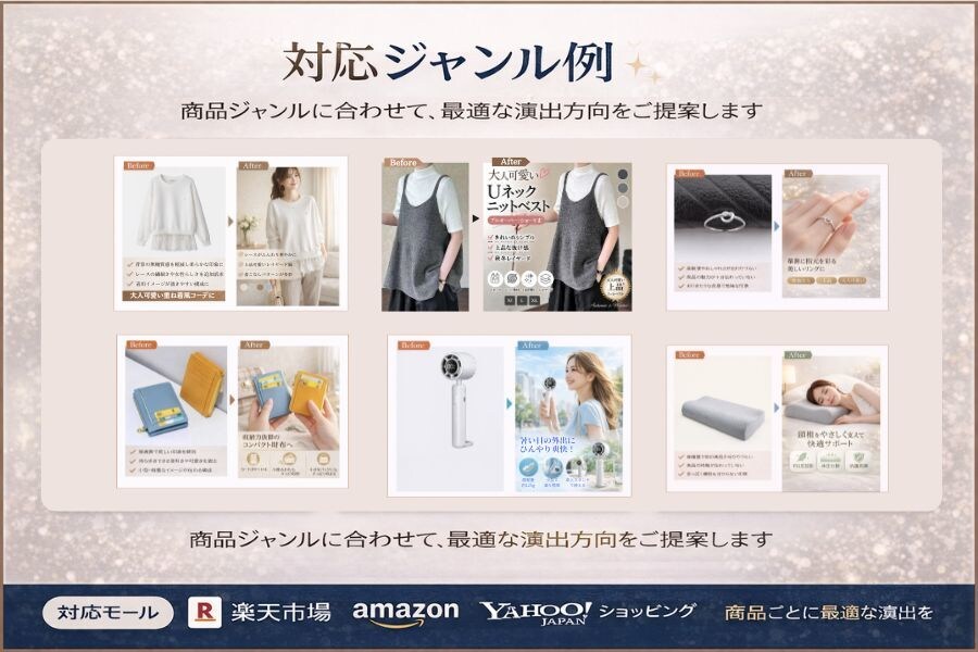 楽天Amazon向け商品画像改善します 商品ごとに最適な演出で魅力を伝えます イメージ5