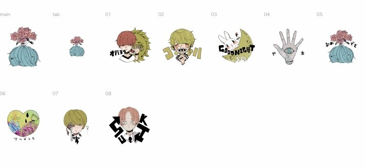 LINEスタンプ作成します デフォルメ人物、オリジナルキャラクター イメージ1