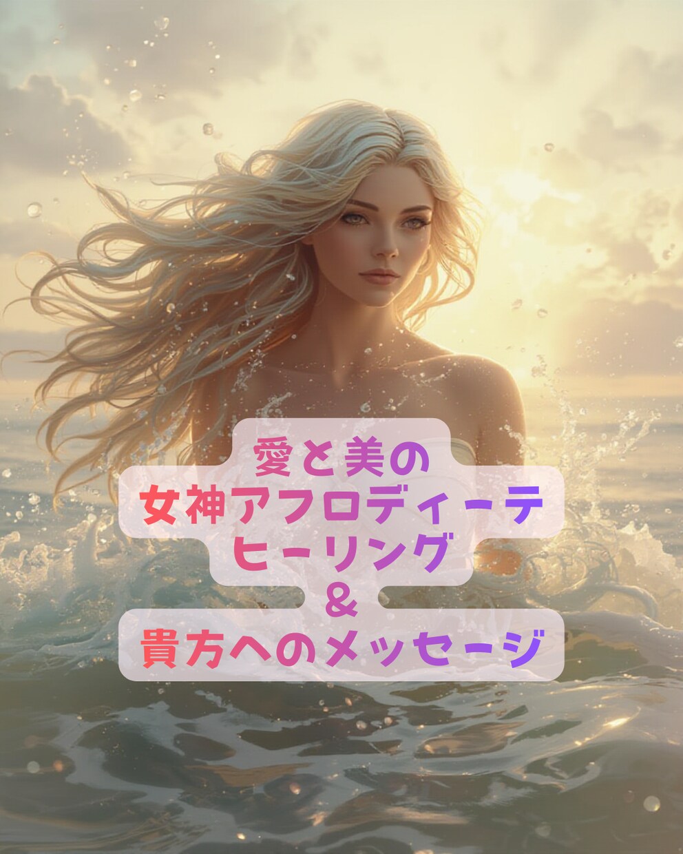 女神アフロディーテヒーリング女神メッセージ伝えます 愛と美の女神の癒し、恋愛運、結婚運、人間関係、人気運アップ イメージ1