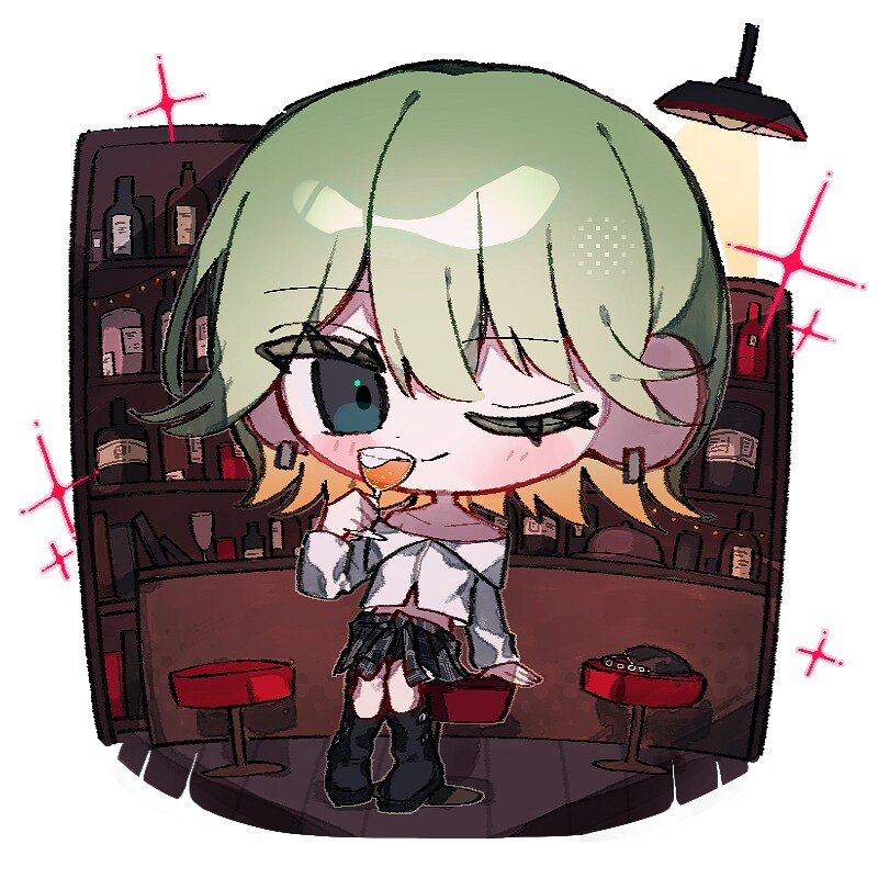 かわいい2頭身のミニキャライラストを描きます アイコンやスタンプに使用できるミニキャライラストを描きます！ イメージ5