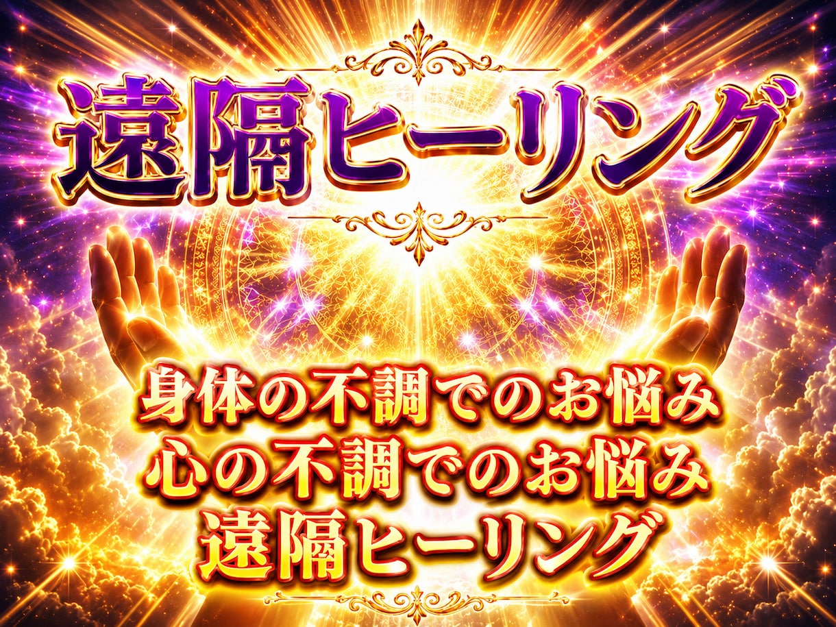 1時間遠隔ヒーリングいたします 疲れてしまったカラダとココロへ イメージ1