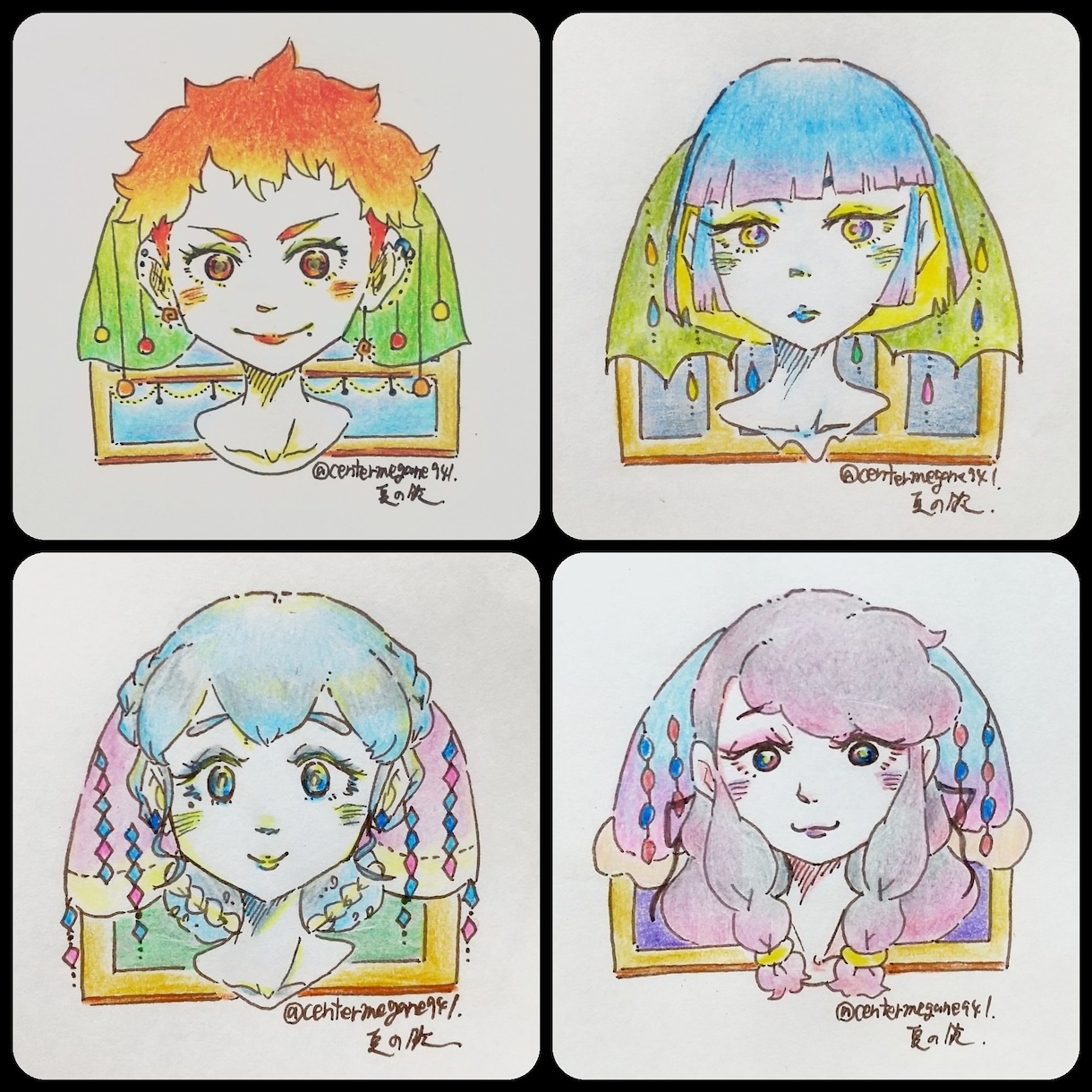 SNS等の人物アイコン描きます 色鉛筆･アクリル絵具を用いて優しいテイストのイラストを制作☆ イメージ7
